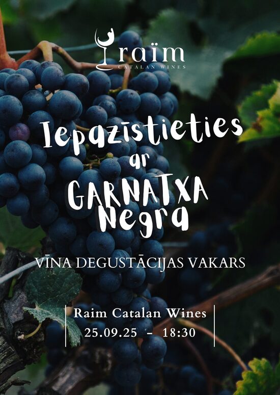 Get to know Garnatxa Negra | September 25th 18:30h