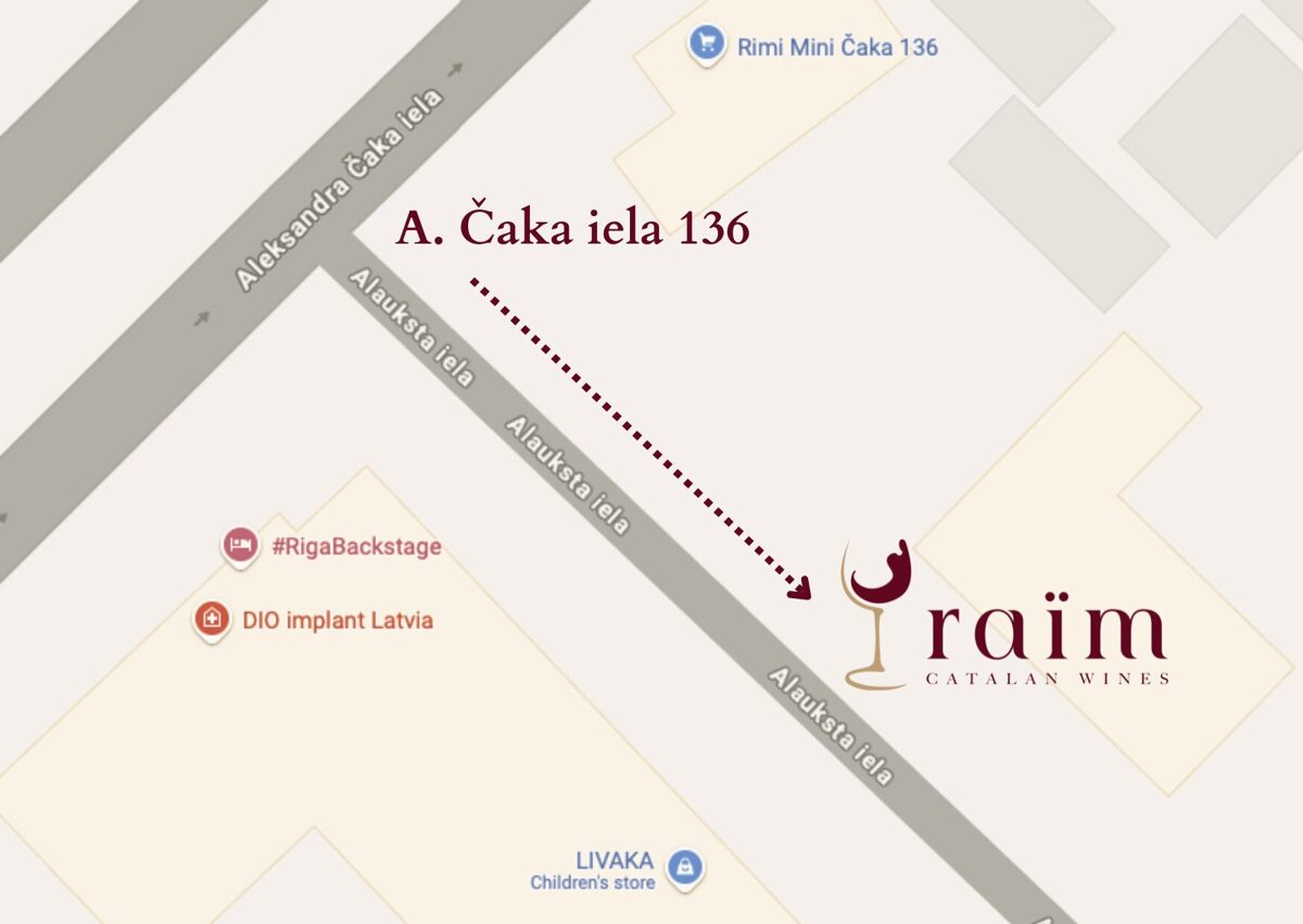 raim catalan wines riga street map
